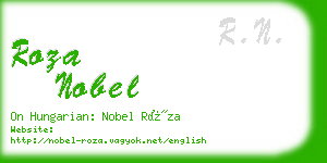roza nobel business card